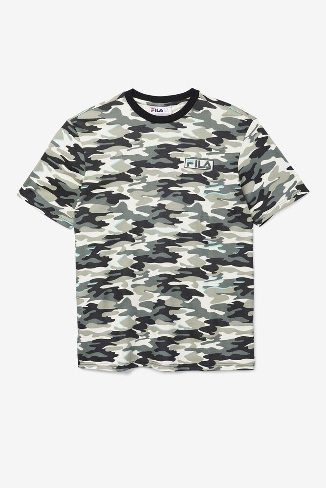 Fila Valentine Camo T-Shirt Leopard - Mens - 59607MZWB